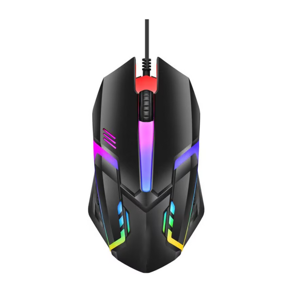 Simple RGB Gaming Mouse 1600 DPI - Ergonomic Design (3 Buttons) | BRAND NEW/Black