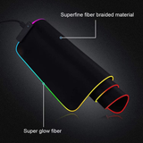 Luminous RGB Gaming Mouse-Pad 800x300x4mm Non-Slip Base | BRAND NEW/Black