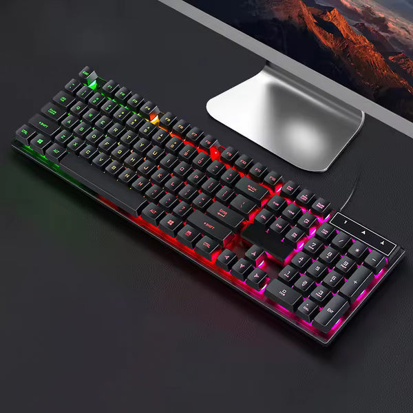 RGB Gaming Keyboard 100% Full Size - Black/White | BRAND NEW